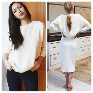 Emerson Fry Carolyn Sweater Ivory Organic Size XS